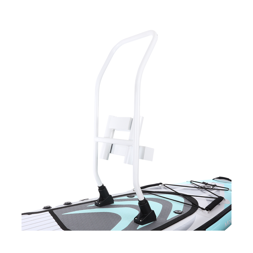 Blackfin fishing rack connected to the SUP