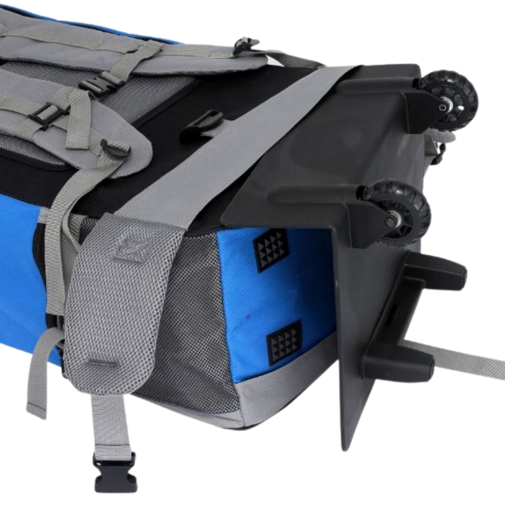 Nautical backpack with wheel tray