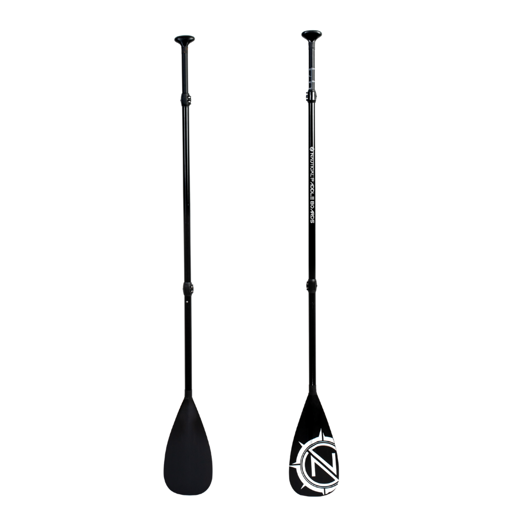 Nautical paddle from the front with nautical logo and back