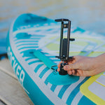 Mountable cell phone holder on action mount