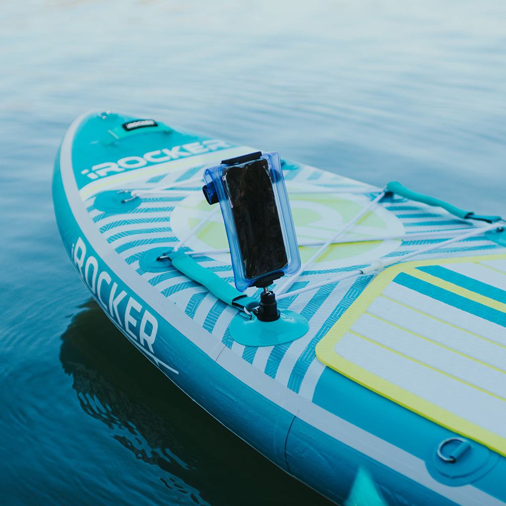 Mountable cell phone holder on action mount